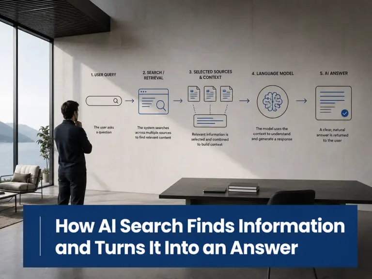 How AI Search Finds Information and Turns It Into an Answer