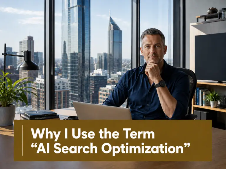 Why I Use the Term “AI Search Optimization”