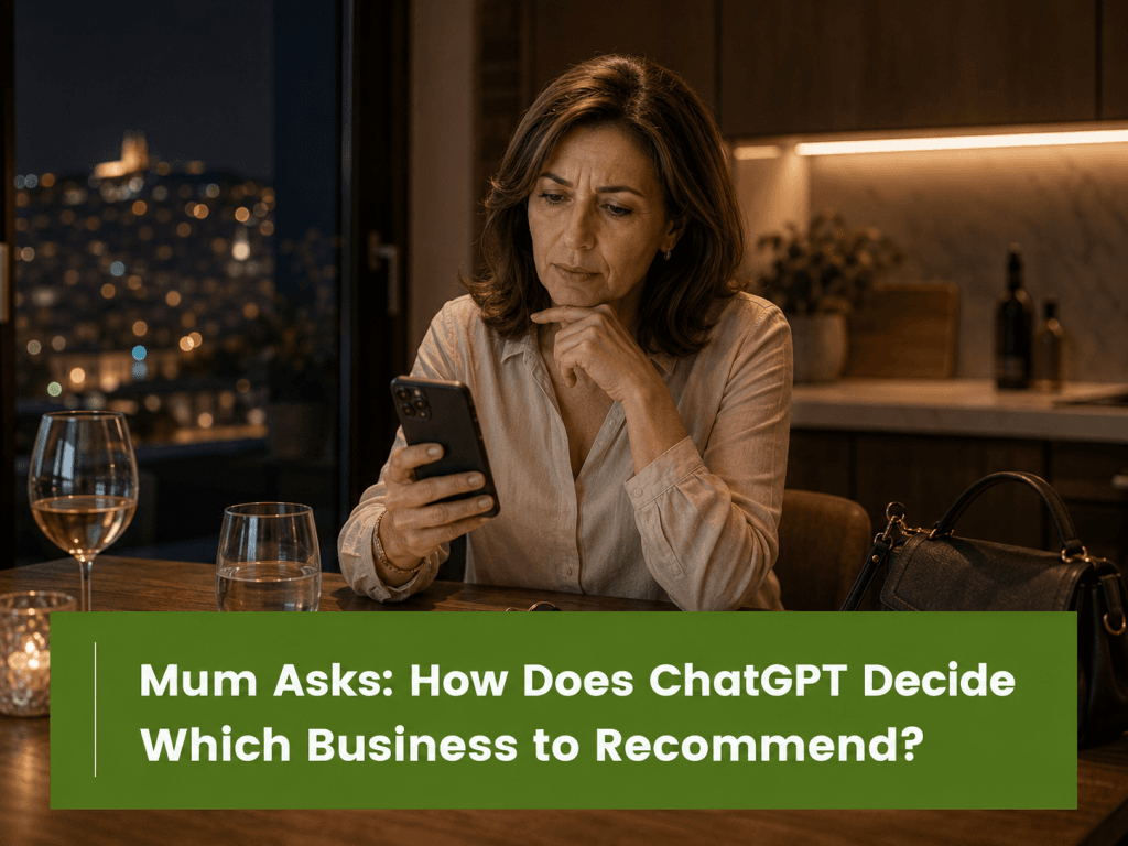 Mum Asks: How Does ChatGPT Decide Which Business to Recommend?